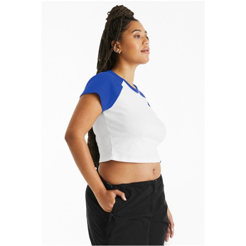 Ladies' Micro Ribbed Raglan Baby Tee
