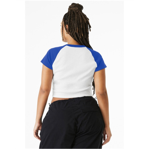 Ladies' Micro Ribbed Raglan Baby Tee