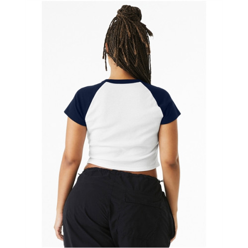 Ladies' Micro Ribbed Raglan Baby Tee