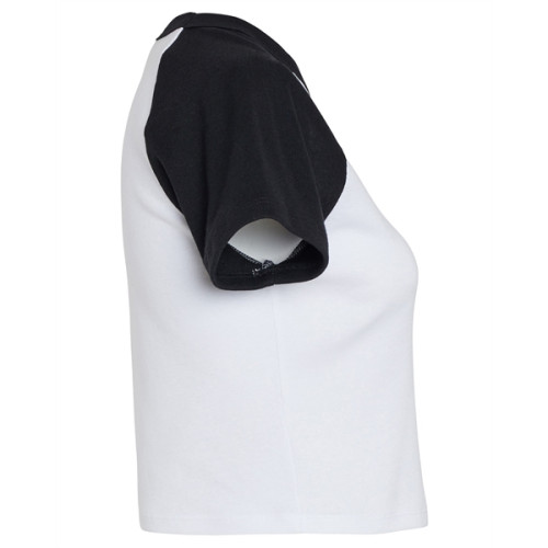Ladies' Micro Ribbed Raglan Baby Tee