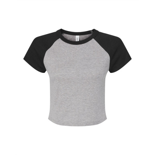 Ladies' Micro Ribbed Raglan Baby Tee