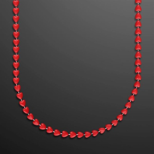 Red Heart Beads Value Necklace (Non-Light Up)