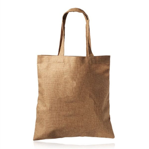 Eco-Friendly Faux Jute Linen Tote Bag