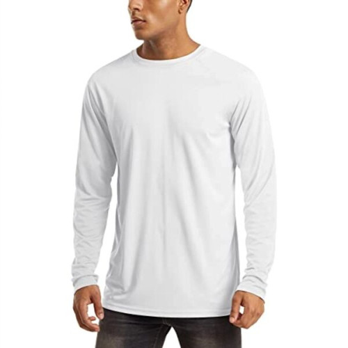 Men's Sunproof SPF 50+ Blank Long Sleeve T-Shirt