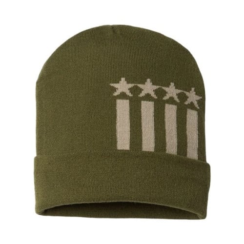 CAP AMERICA USA-Made Patriotic Cuffed Beanie