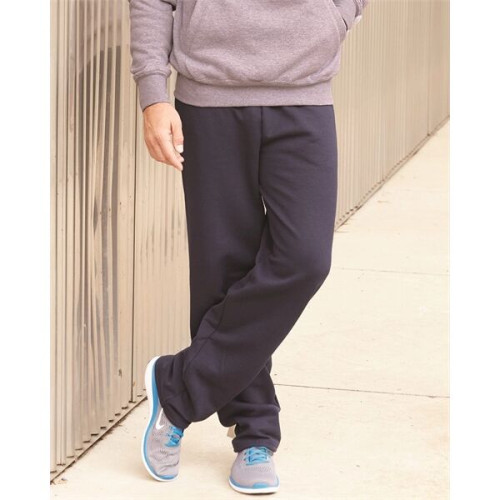 Champion Men's Powerblend® Open-Bottom Sweatpants with Po...
