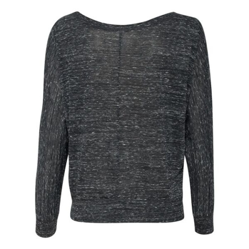 BELLA + CANVAS Women's Flowy Off Shoulder Long Sleeve Tee