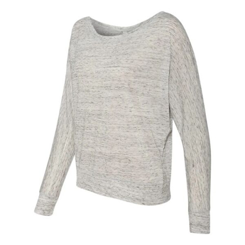 BELLA + CANVAS Women's Flowy Off Shoulder Long Sleeve Tee