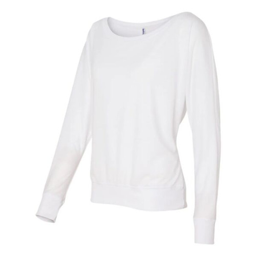 BELLA + CANVAS Women's Flowy Off Shoulder Long Sleeve Tee