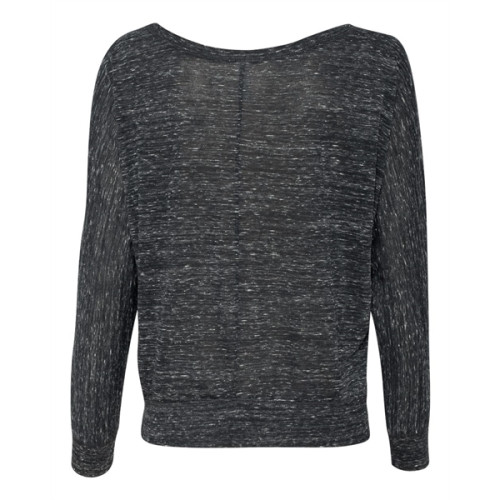 BELLA + CANVAS Women's Flowy Off Shoulder Long Sleeve Tee