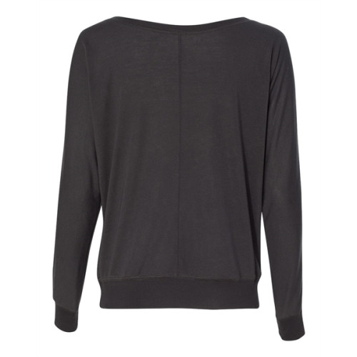 BELLA + CANVAS Women's Flowy Off Shoulder Long Sleeve Tee