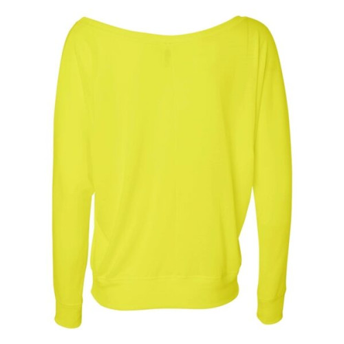 BELLA + CANVAS Women's Flowy Off Shoulder Long Sleeve Tee
