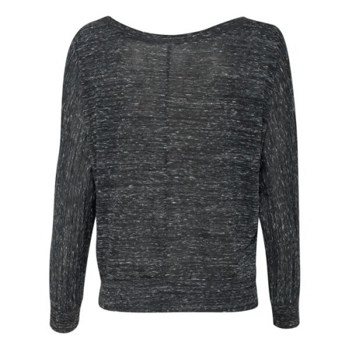 BELLA + CANVAS Women's Flowy Off Shoulder Long Sleeve Tee