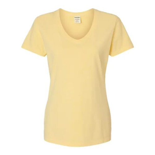 ComfortWash by Hanes Women's Garment-Dyed V-Neck T-Shirt