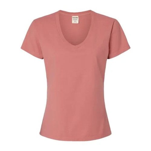 ComfortWash by Hanes Women's Garment-Dyed V-Neck T-Shirt