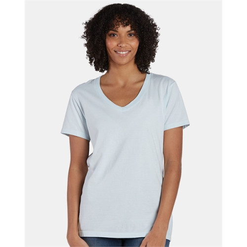 ComfortWash by Hanes Women's Garment-Dyed V-Neck T-Shirt
