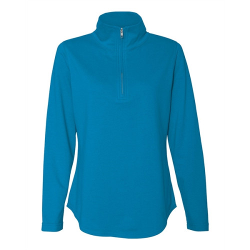 LAT Women's Quarter Zip French Terry Pullover