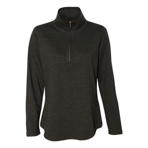 LAT Women's Quarter Zip French Terry Pullover