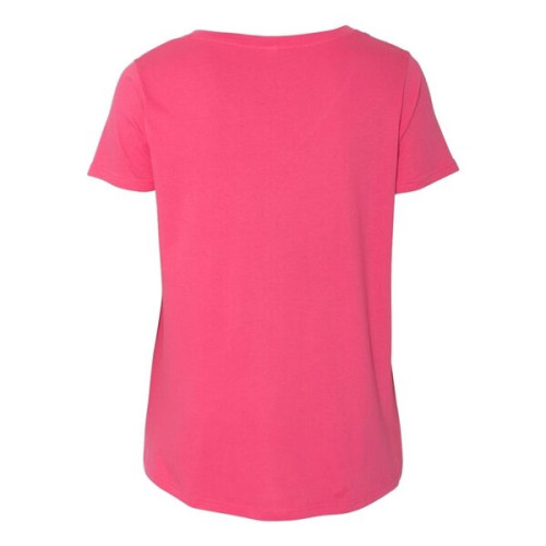 LAT Curvy Collection Women's Premium Jersey V-Neck Tee