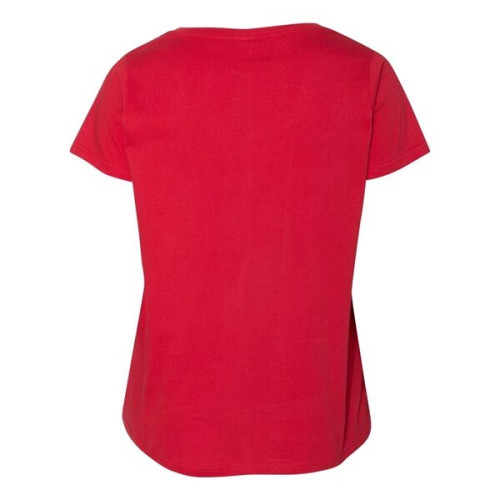 LAT Curvy Collection Women's Premium Jersey V-Neck Tee
