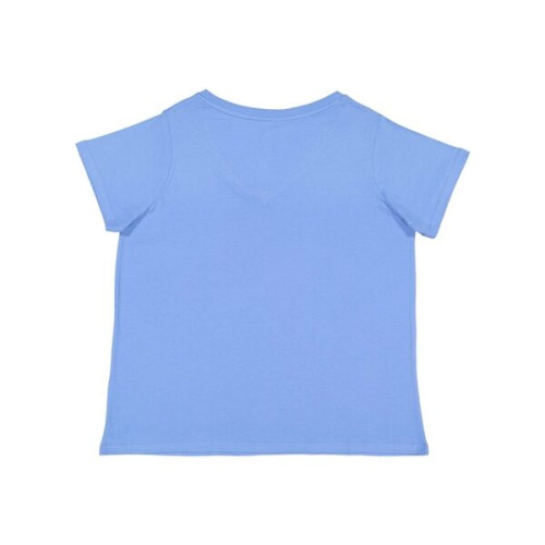 LAT Curvy Collection Women's Premium Jersey V-Neck Tee