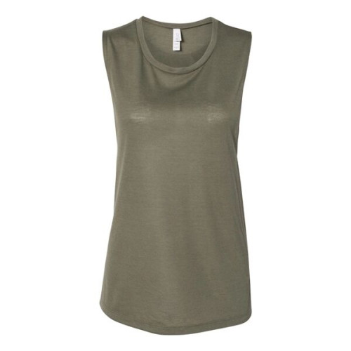 BELLA + CANVAS Women's Flowy Scoop Muscle Tank
