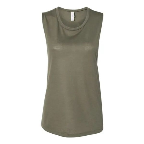 BELLA + CANVAS Women's Flowy Scoop Muscle Tank