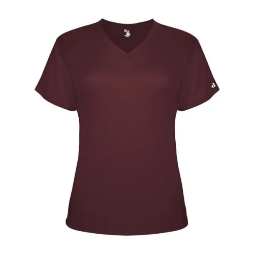 Badger Women's Triblend Performance V-Neck T-Shirt