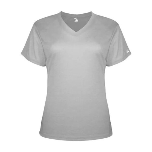 Badger Women's Triblend Performance V-Neck T-Shirt