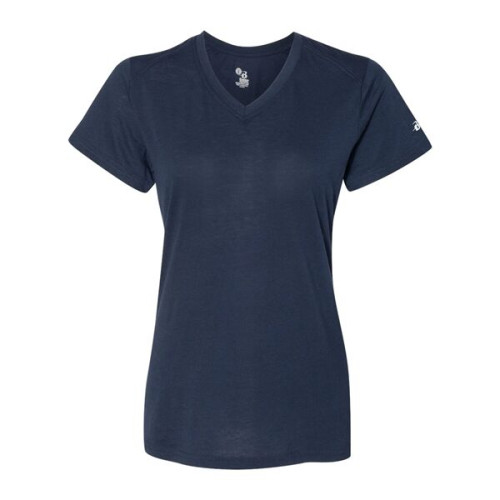 Badger Women's Triblend Performance V-Neck T-Shirt