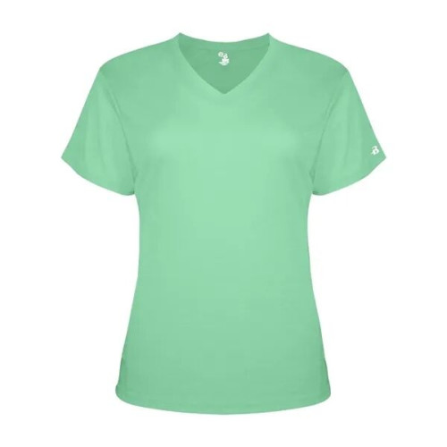 Badger Women's Triblend Performance V-Neck T-Shirt