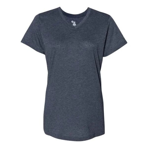 Badger Women's Triblend Performance V-Neck T-Shirt