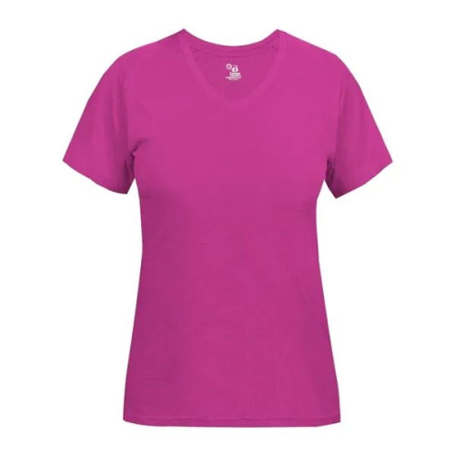 Badger Women's Triblend Performance V-Neck T-Shirt