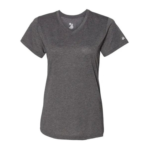 Badger Women's Triblend Performance V-Neck T-Shirt