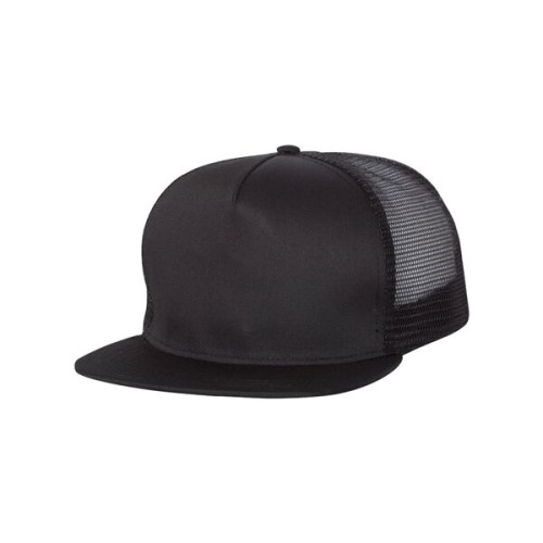 Mega Cap Flat Bill Trucker Cap