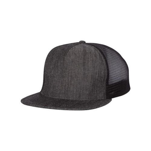 Mega Cap Flat Bill Trucker Cap
