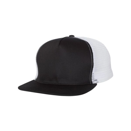 Mega Cap Flat Bill Trucker Cap