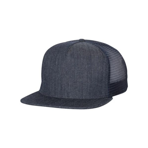 Mega Cap Flat Bill Trucker Cap