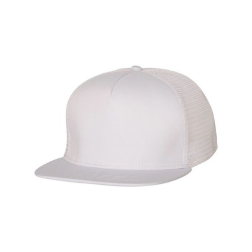 Mega Cap Flat Bill Trucker Cap