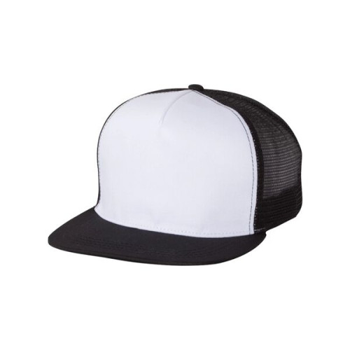 Mega Cap Flat Bill Trucker Cap