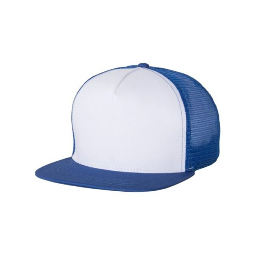 Mega Cap Flat Bill Trucker Cap