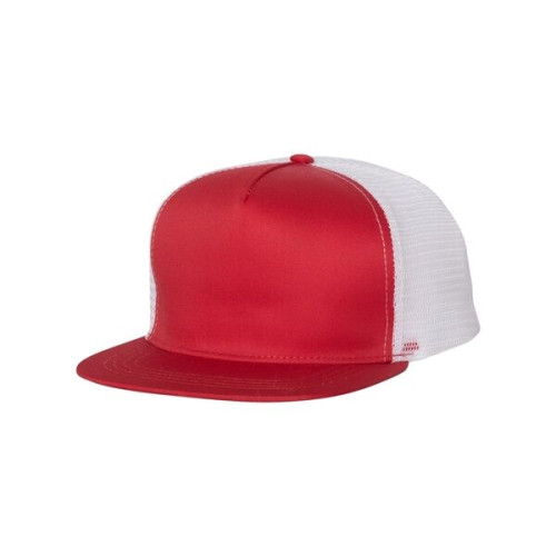 Mega Cap Flat Bill Trucker Cap