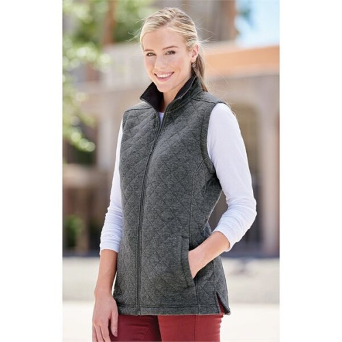 J. America Women's Quilted Full-Zip Vest