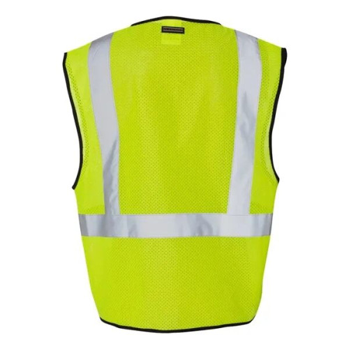Kishigo Unisex Single Pocket Zipper Mesh Class 2 Vest
