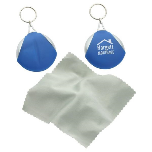 Pocket Microfiber Lens Cloth Key Chain