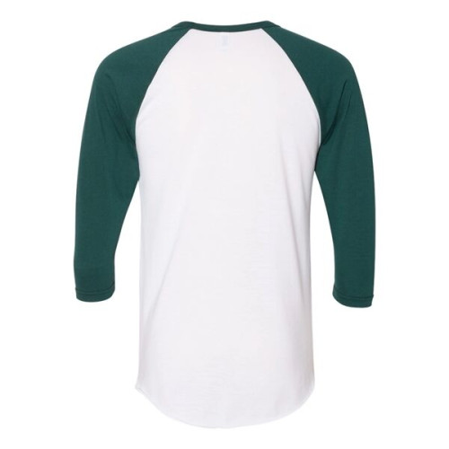 American Apparel Unisex 50/50 Raglan Three-Quarter Sleeve...