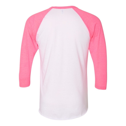 American Apparel Unisex 50/50 Raglan Three-Quarter Sleeve...
