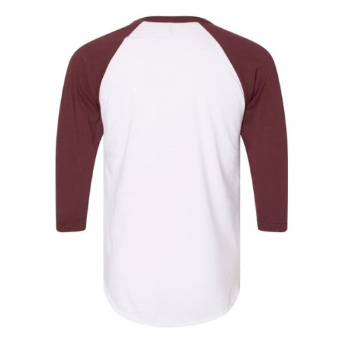 American Apparel Unisex 50/50 Raglan Three-Quarter Sleeve...