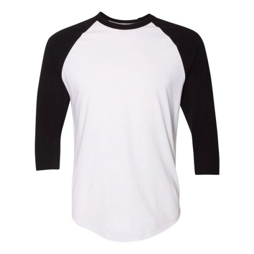 American Apparel Unisex 50/50 Raglan Three-Quarter Sleeve...