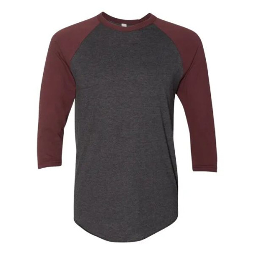 American Apparel Unisex 50/50 Raglan Three-Quarter Sleeve...